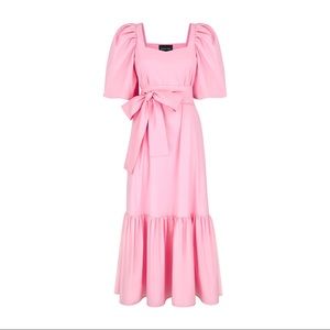 Monica Nera midi maxi dress bubblegum pink size M